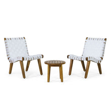 Load image into Gallery viewer, Outdoor 3 Piece Rope Weave Patio Seating Set
