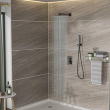 Load image into Gallery viewer, Dual Shower Head System With 12" Square Rain Shower And Rough In Valve
