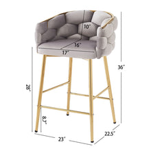 Load image into Gallery viewer, Modern Counter Stools (Set of 2)
