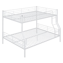 Load image into Gallery viewer, Full XL Over Queen Metal Bunk Bed, White
