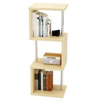 Load image into Gallery viewer, Three Tier Corner Bookcase - Cream
