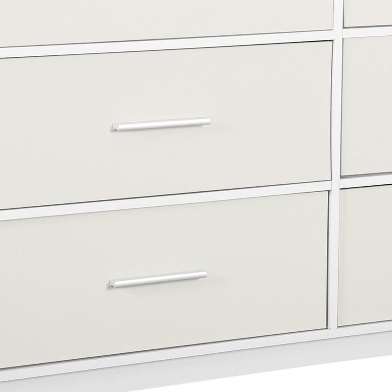 Wood Six Drawer Dresser (726098) - White