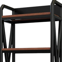 Load image into Gallery viewer, Four Tier Etagere Bookcase (683394) - Black / Brown

