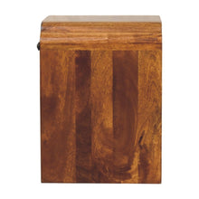 Load image into Gallery viewer, 16" Solid Wood One Drawer Scallop Edge Nightstand - Chestnut
