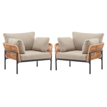 Load image into Gallery viewer, Rope Lounge Chair With Cushions For Modern Spaces
