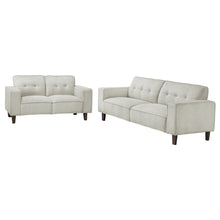 Load image into Gallery viewer, Xana - 2 Piece Upholstered Track Arm Sofa Set - Greige
