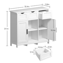 Load image into Gallery viewer, Storage Cabinets, Wooden Floor Cabinet, With Drawers And Shelves Storage Cabinets, Accent Cabinet For Living Room, Bedroom, Bathroom Furniture Home Decor
