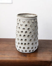 Load image into Gallery viewer, Abstract Cylinder Table Vase (397557) - White
