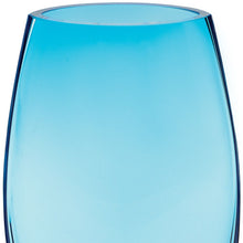 Load image into Gallery viewer, Oval Free Table Vase - Aqua / Clear
