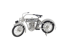 Load image into Gallery viewer, Hand Painted Model Motorcycle Tabletop Sculpture - White
