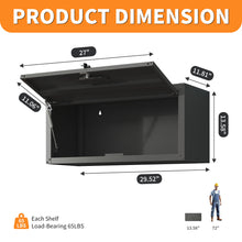 Load image into Gallery viewer, Heavy Duty, Metal Wall Mounted Tool Storage Cabinet Steel Metal Garage Storage Cabinet - Black / Gray
