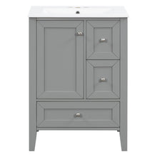 Load image into Gallery viewer, Modern Bathroom Vanity With Sink, Freestanding Cabinet With Drawers And Shelves
