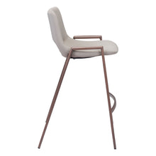 Load image into Gallery viewer, Steel Low Back Counter Height Bar Chairs (Set of 2) - Beige And Brown
