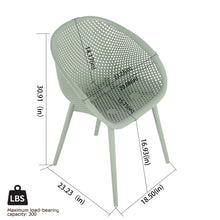 Load image into Gallery viewer, 2 Piece Durable Single Chair With Mesh Hollow Out Design
