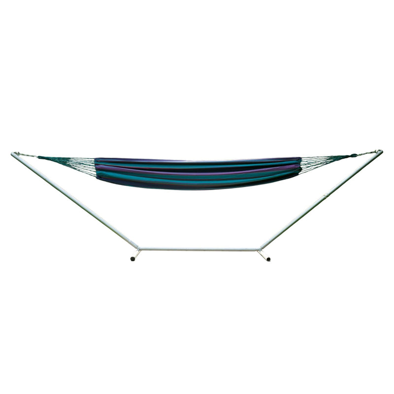 Striped Single Spreader Bar Hammock - Blue And Purple