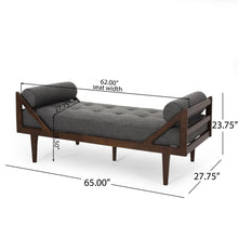Load image into Gallery viewer, Chic Contemporary Chaise Lounge With Button Tufting And Bentwood Structure
