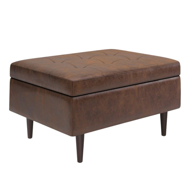34" Storage Ottoman - Brown