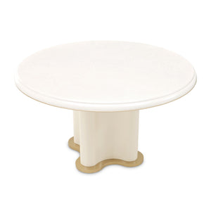 La Terrazza - 54" Round Dining Table - Creamy Pearl