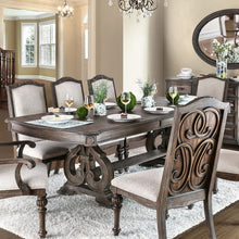 Load image into Gallery viewer, Rustic Dining Set With Table And Upholstered Chairs
