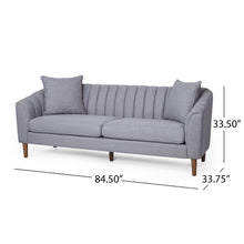 Load image into Gallery viewer, Contemporary 3 Seater Sofa With Plush Accents
