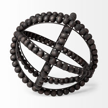 Load image into Gallery viewer, Bead Decorative Orb Sculpture - Black
