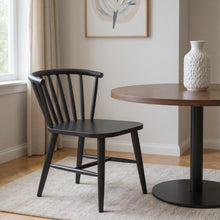 Load image into Gallery viewer, Aluminum Slat Back Dining Side Chair - Black
