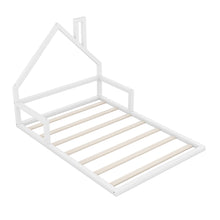 Load image into Gallery viewer, Elegant Floor Bed With House Shaped Headboard
