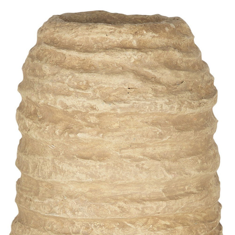 Mache Table Vase (608302) - Beige
