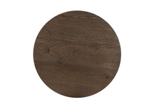 Load image into Gallery viewer, 18" Solid Wood Round End Table - Dark Brown
