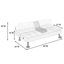 Load image into Gallery viewer, Adjustable Sofa With Fold Down Table And Cup Holders
