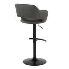 Load image into Gallery viewer, Margarite - Contemporary Adjustable Barstool With Swivel With Rounded T Footrest (Set of 2)
