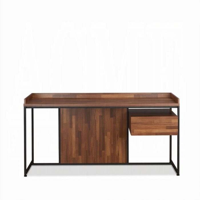 62" Computer Desk - Brown And Black