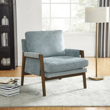 Load image into Gallery viewer, Kelly - Mid-Century Modern Velvet Accent Armchair - Blue
