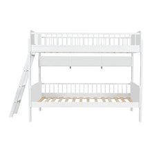 Load image into Gallery viewer, Bunk Bed With 3 Storage Shelves, Adjustable Ladder Left Or Right
