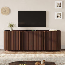 Load image into Gallery viewer, TV Stand With Fluted Tambour Style Door
