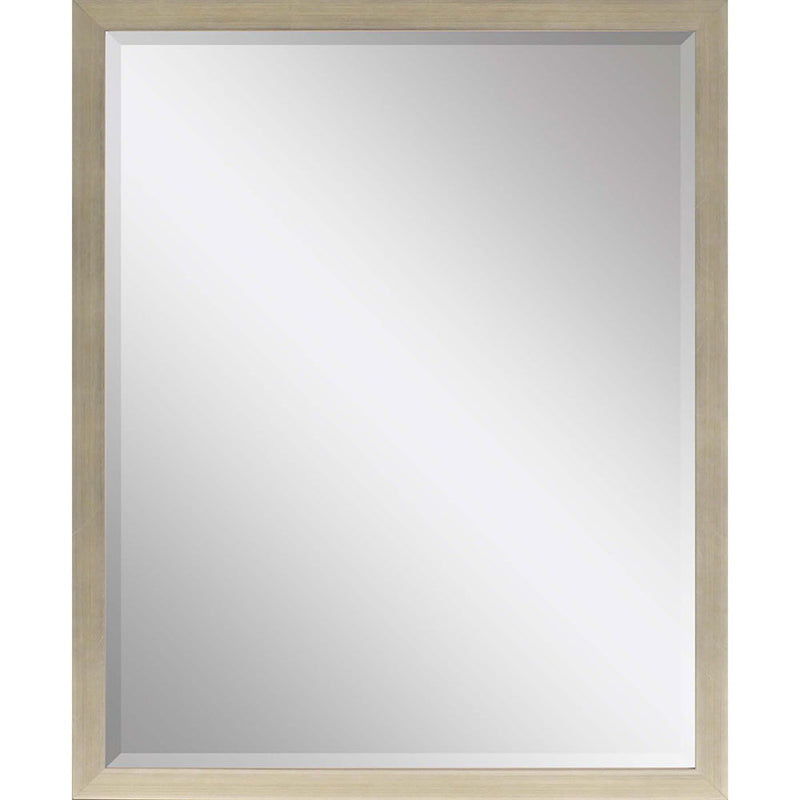 43" Wood Accent Mirror - Silver