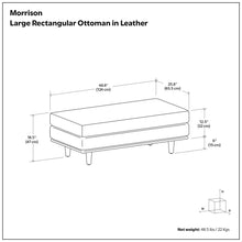 Load image into Gallery viewer, Morrison - Handcrafted Ottoman
