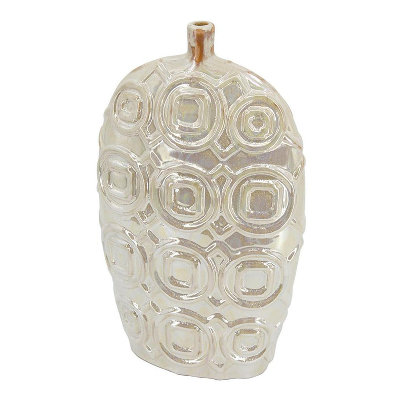 Geometric Bud Table Vase (574262) - Cream