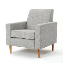 Load image into Gallery viewer, Nebulize - Upholstered Fabric Club Chair With Button Tufted And Square Off Arm And Back
