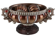 Load image into Gallery viewer, Reddish Poly Decorative Bowl With Orbs - Red / Bronze
