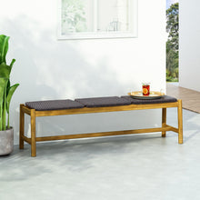 Load image into Gallery viewer, Cambria - Rustic 3 Seater Bench - Teak
