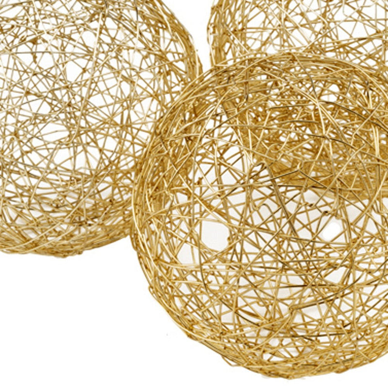 Decorative Orbs (Set of 3) - Gold