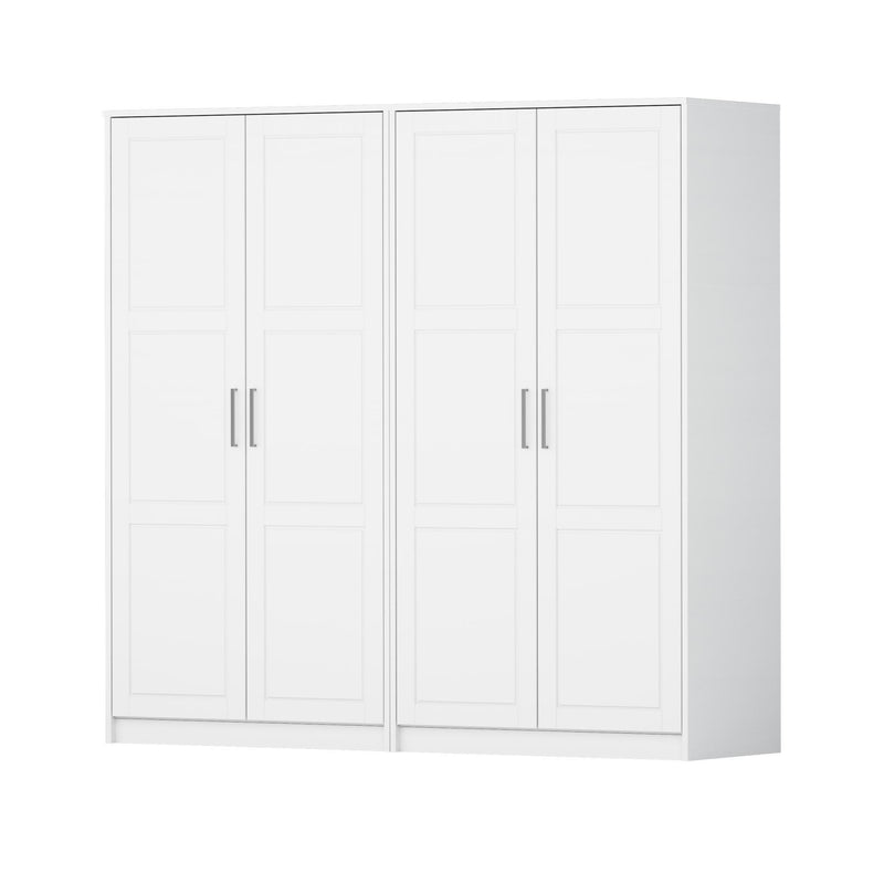 Solid Wood Four Door Combo Dresser (765108) - White