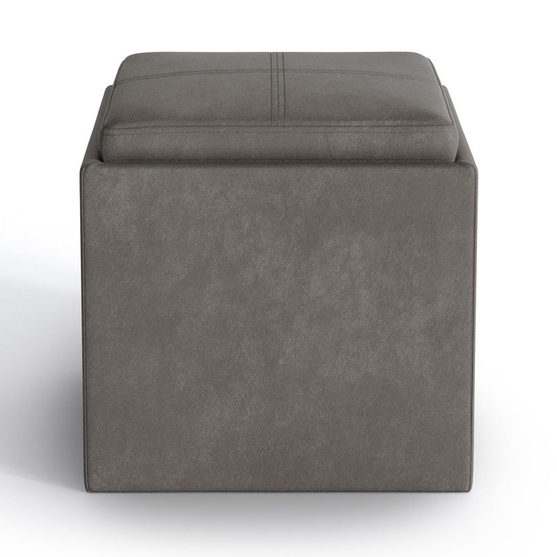 Upholstery Storage Ottoman - Slate Gray
