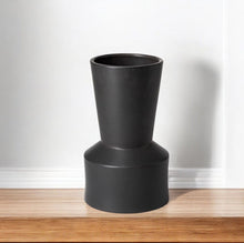 Load image into Gallery viewer, Abstract Cylinder Table Vase (397542) - Black
