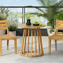 Load image into Gallery viewer, Outdoor Round Top Dining Table, Round Bistro Table - Teak
