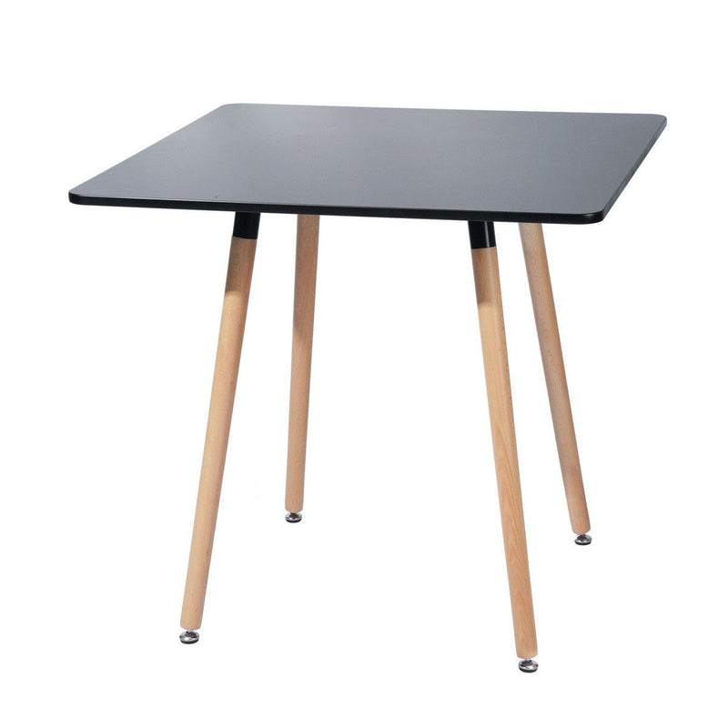 32" Wood Square Dining Table - Black