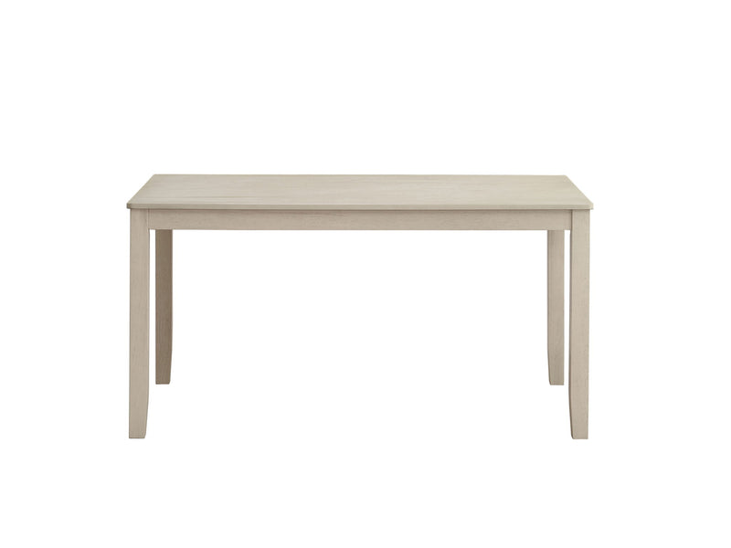 Wood Dining Table - Antiqued White