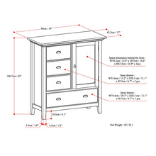 Load image into Gallery viewer, Redmond - Handcrafted Medium Storage Cabinet
