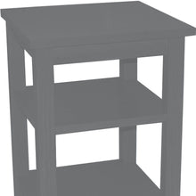 Load image into Gallery viewer, 28" Traditional Solid Wood Nightstand - Gray
